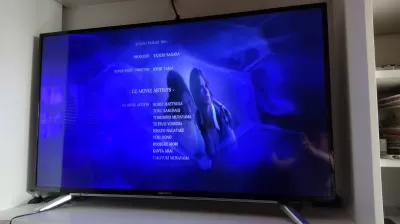 Multiplayer couch games for PS4 : End credits after having finished the first Resident Evil 6 campaign in split screen couch coop mode